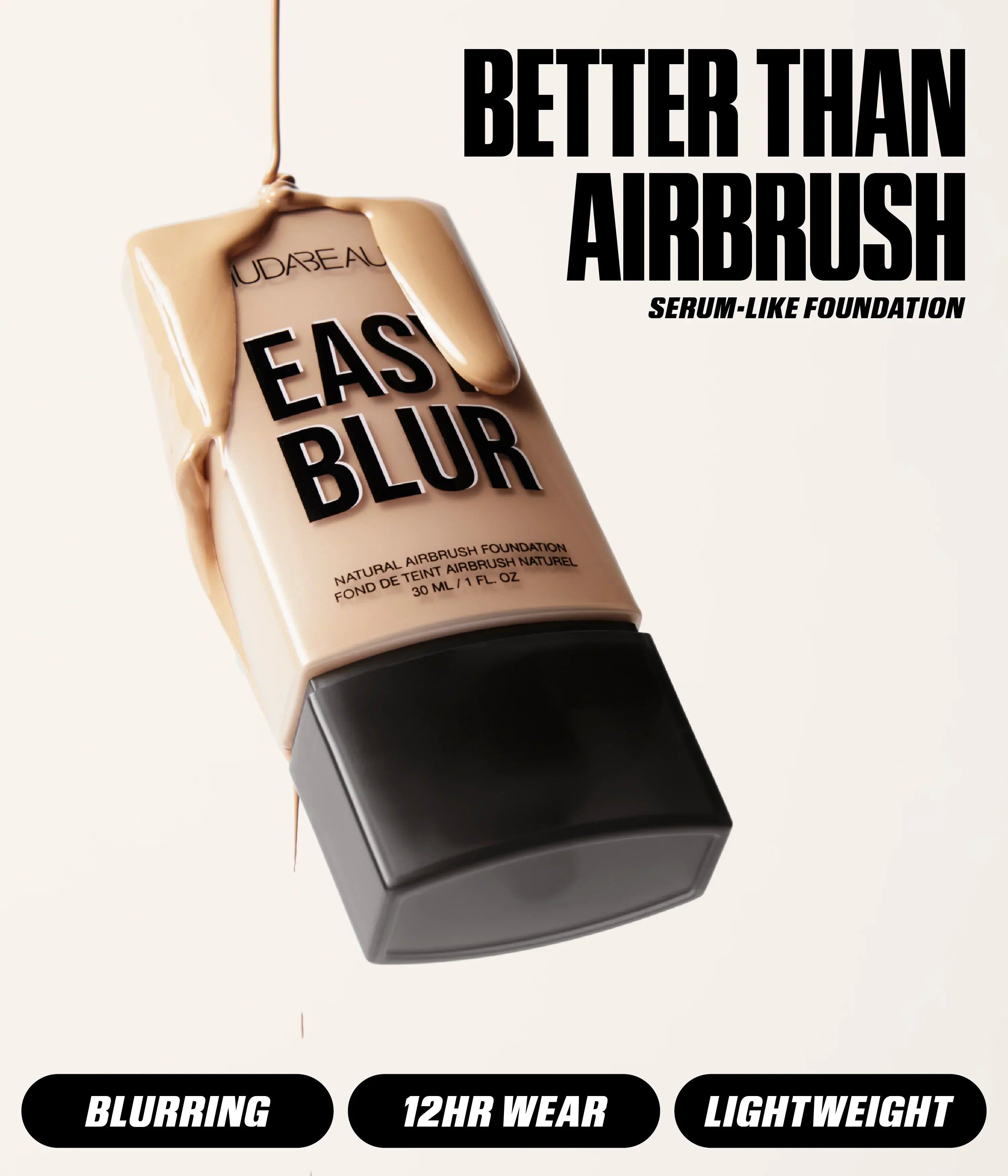 HUDA BEAUTY Easy Blur Natural Airbrush Foundation with Niacinamide foto 4
