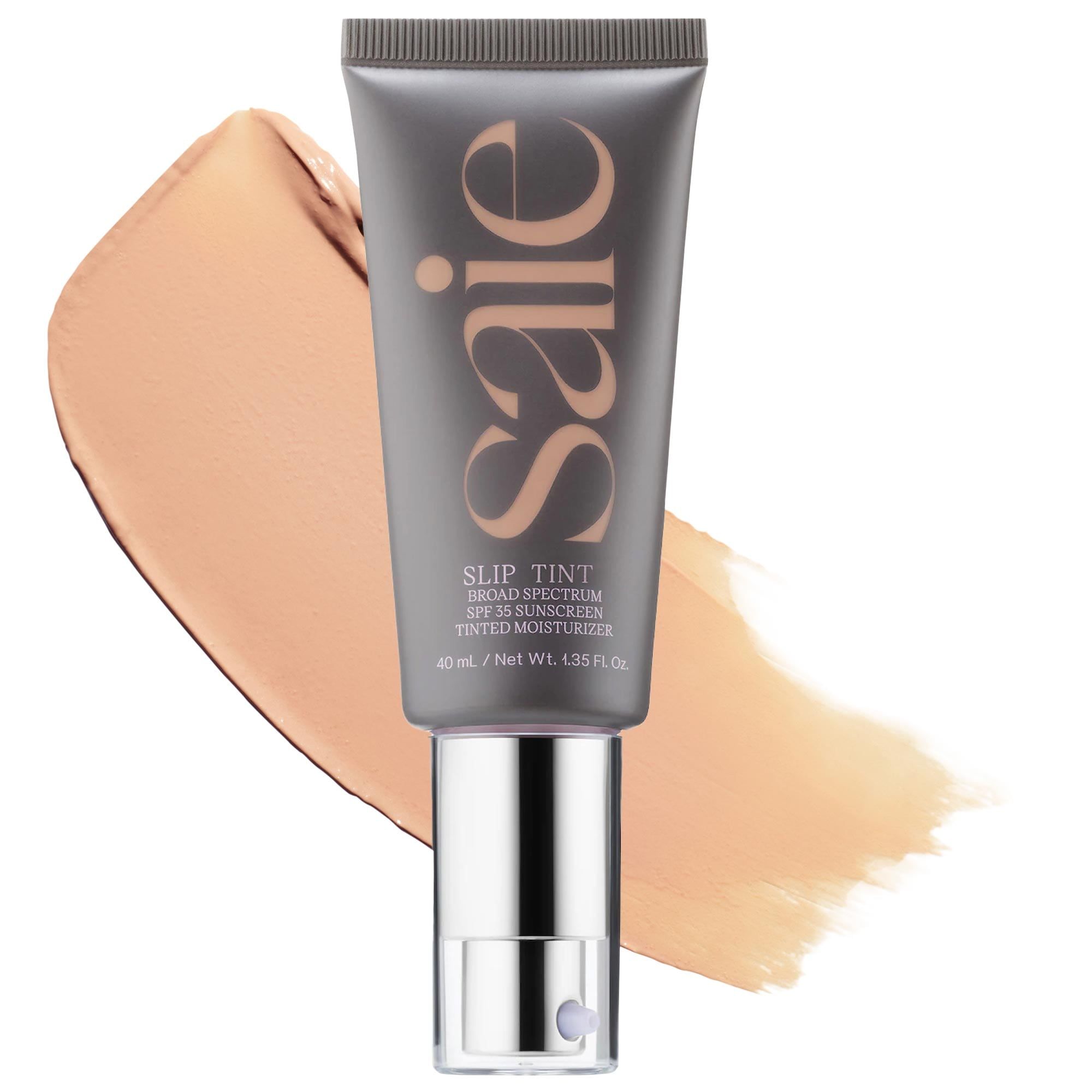 Saie Slip Tint - Lightweight Tinted Moisturizer with Mineral Zinc SPF 35 and Hyaluronic Acid