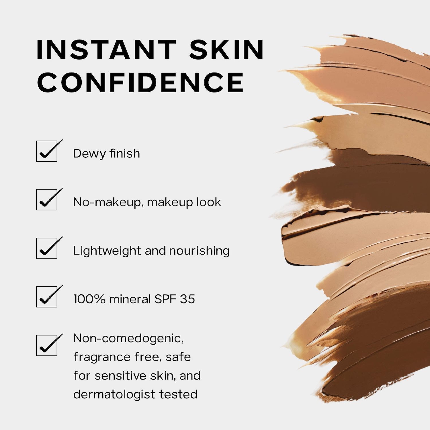 Saie Slip Tint - Lightweight Tinted Moisturizer with Mineral Zinc SPF 35 and Hyaluronic Acid foto 4