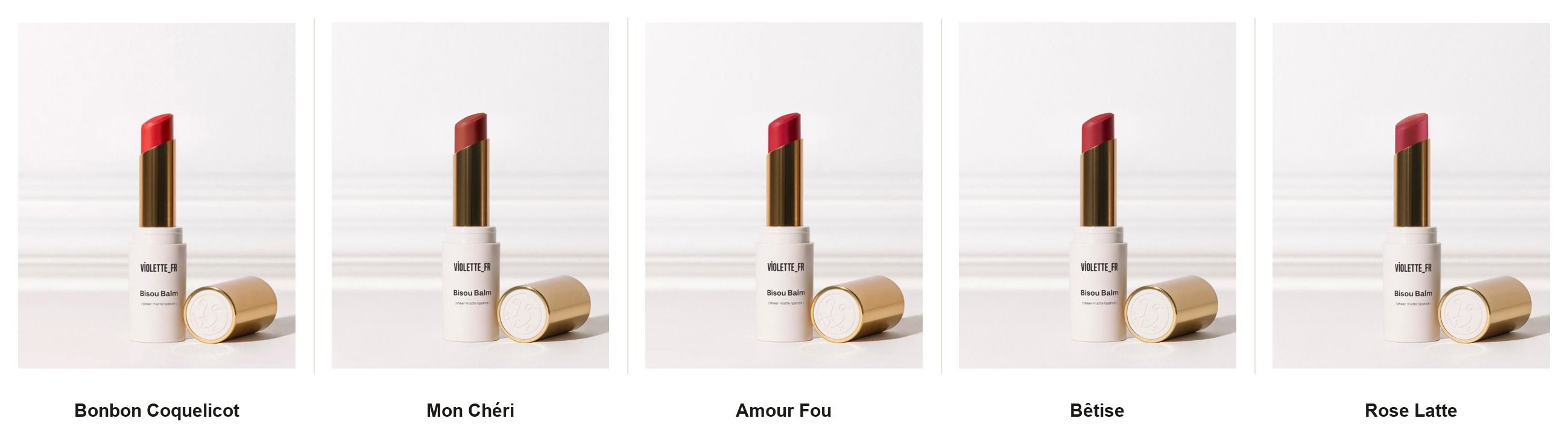VIOLETTE_FR BISOU BALM Sheer Matte Lipstick